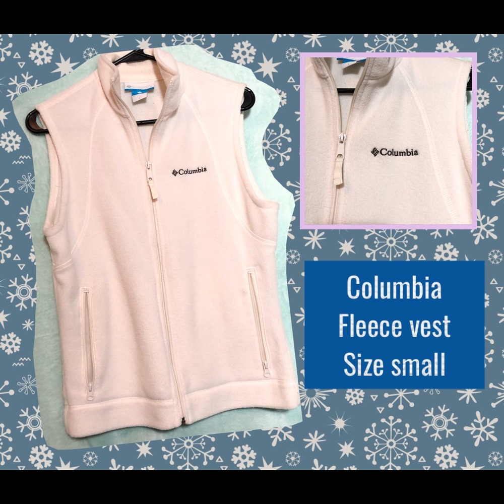 ❄️Columbia Women’s Fleece Zipper Vest Size Small
